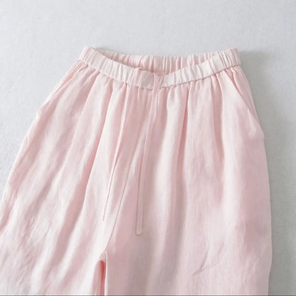Light wide trousers