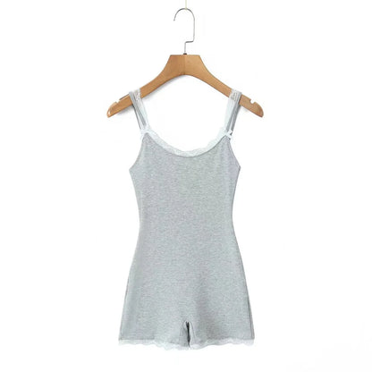 Overall with lace decorations