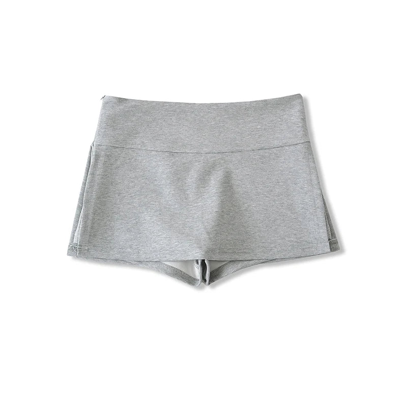 Mini skirt with trousers