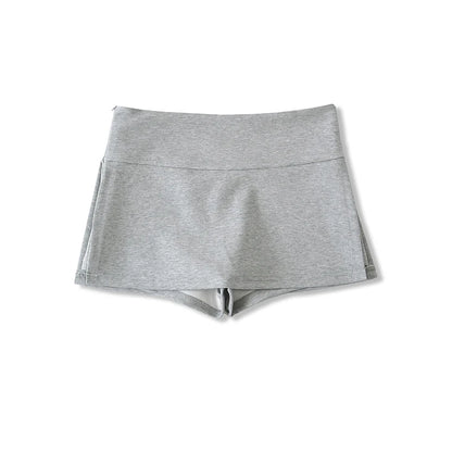Mini skirt with trousers