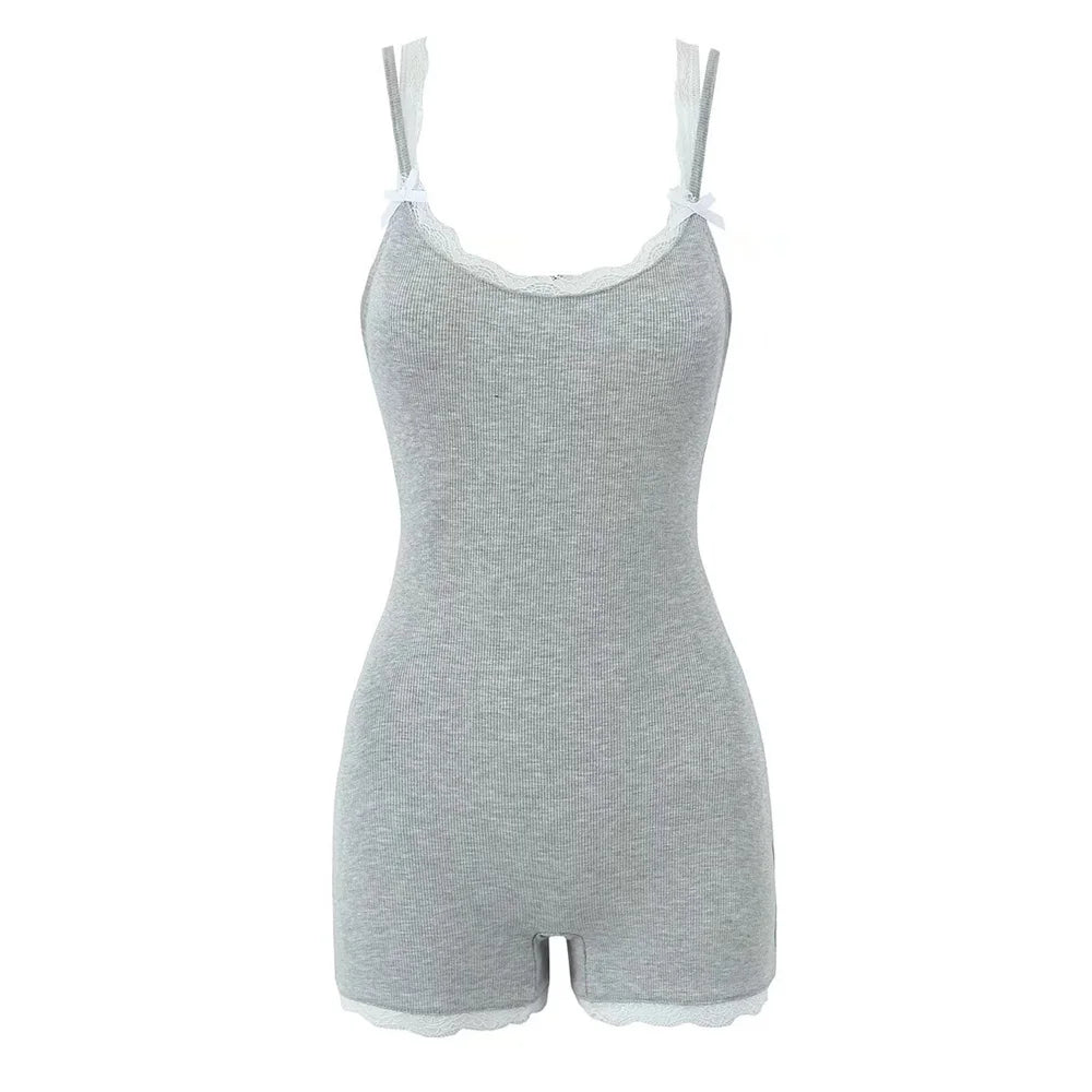 Overall with lace decorations