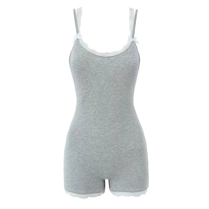 Overall with lace decorations