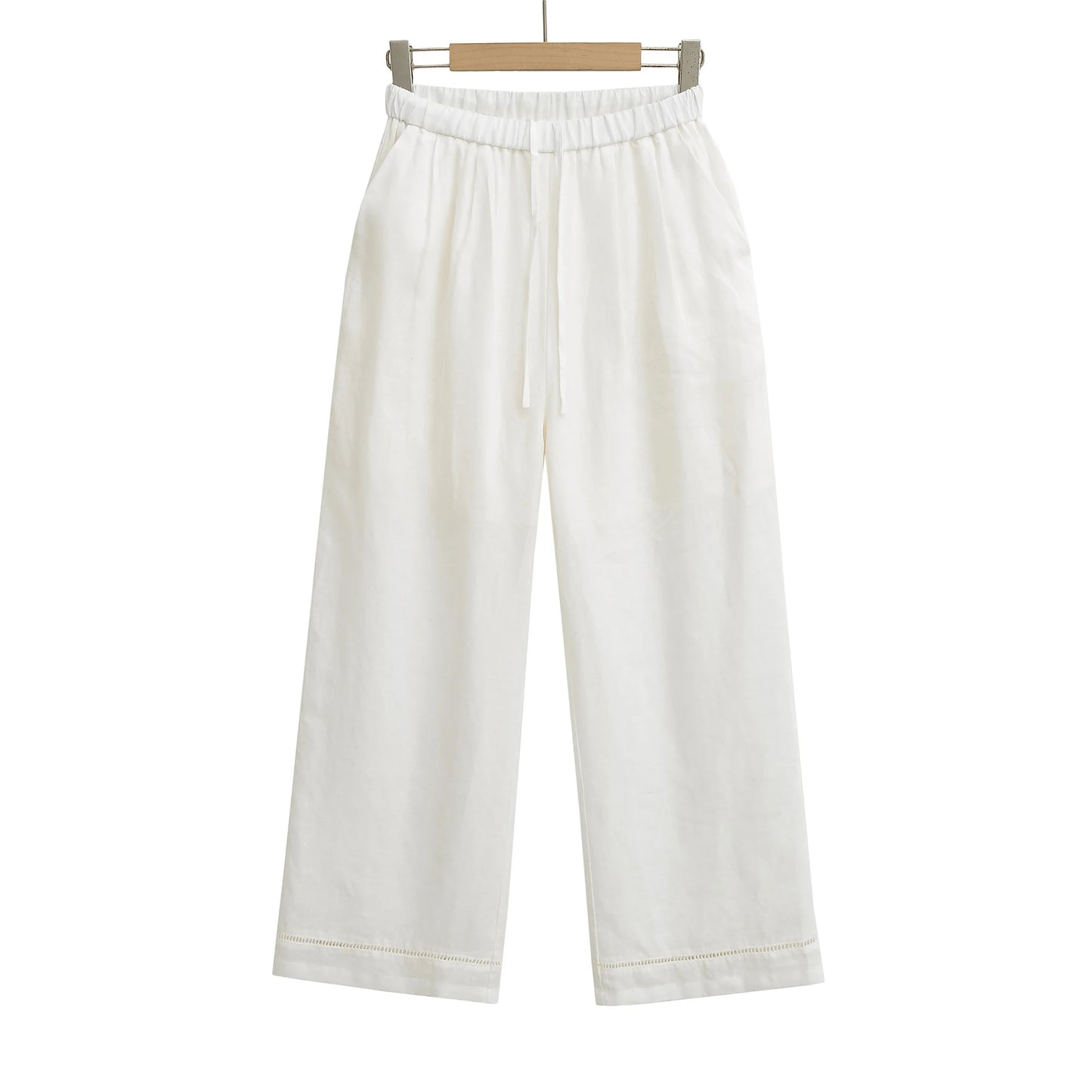 Light wide trousers