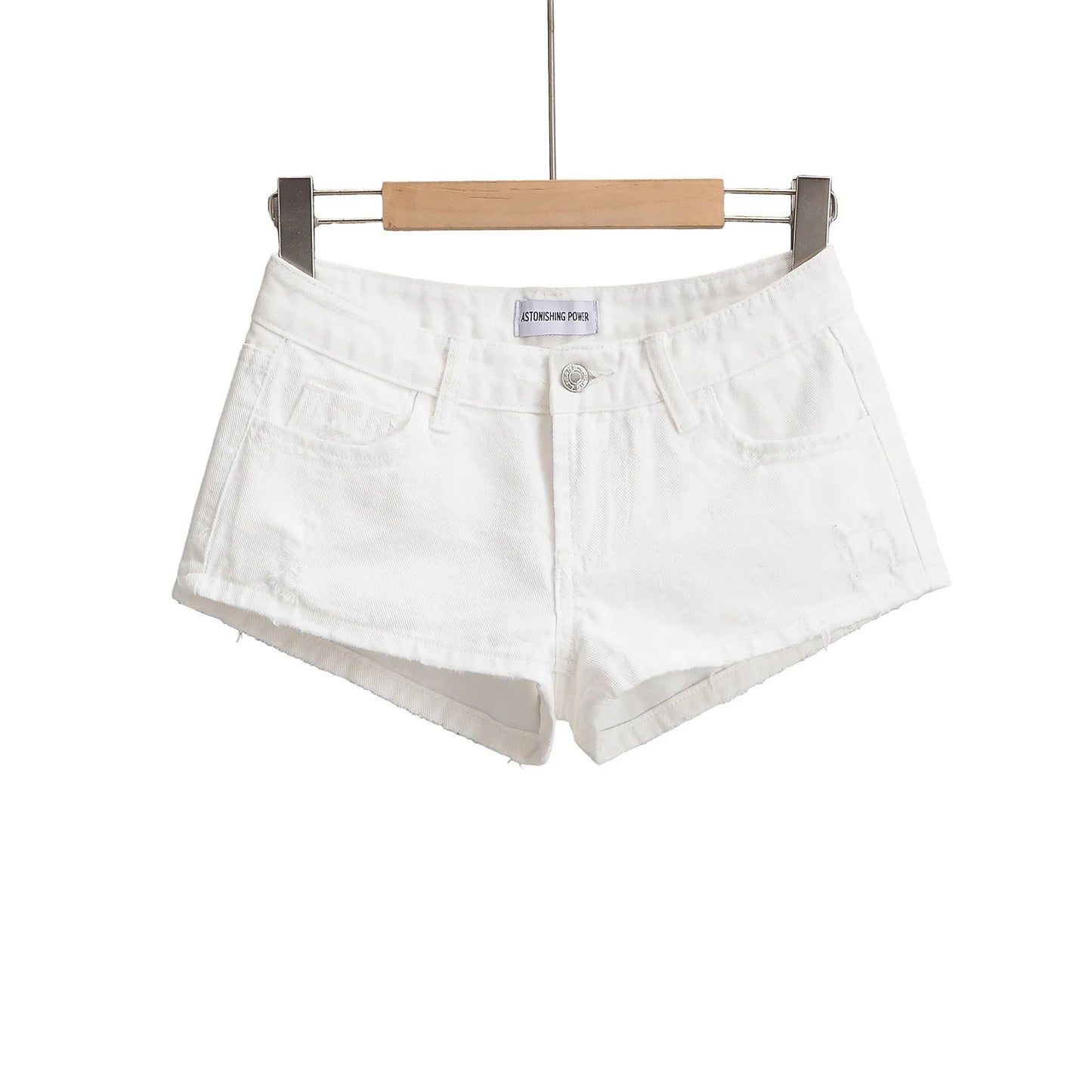 Low cut short jeans