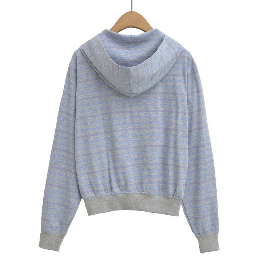 Basic Striped Sweatshirt