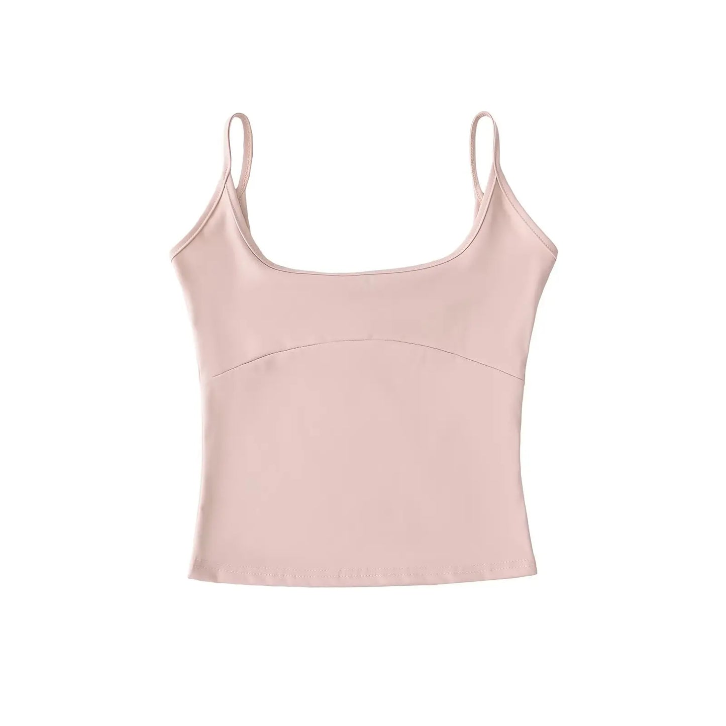 Basic tank top with cleavage