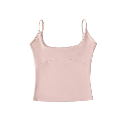 Basic tank top with cleavage