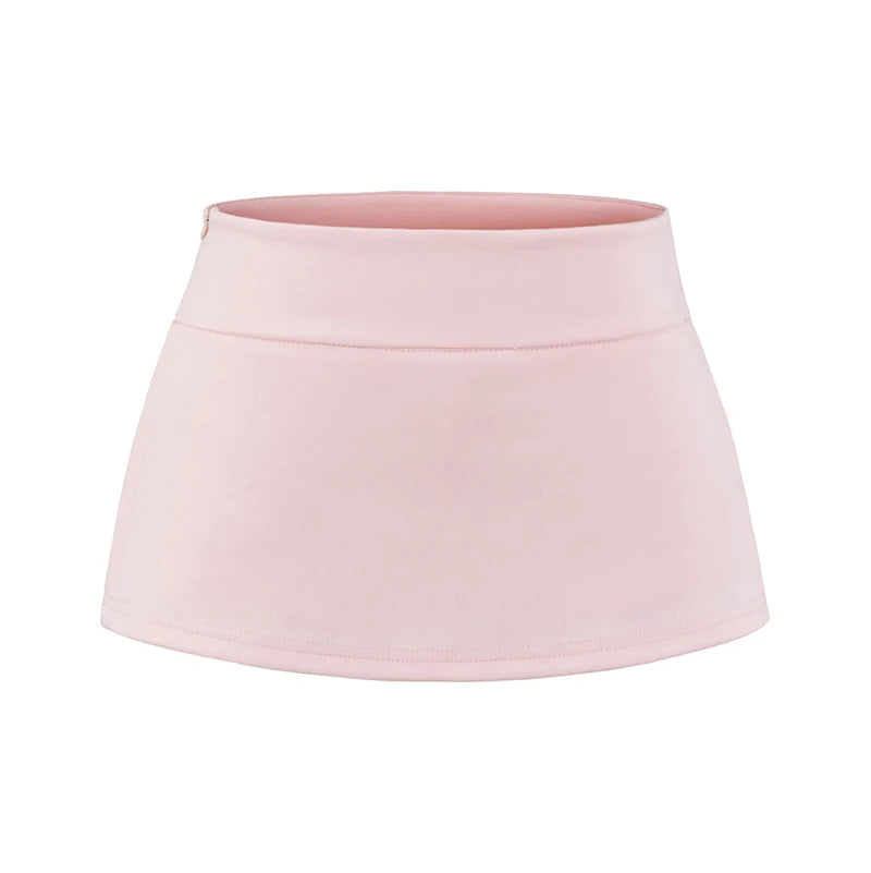 Mini skirt with trousers