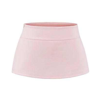 Mini skirt with trousers