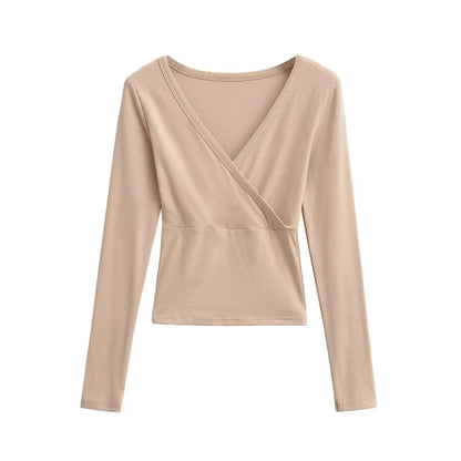 Long wrap shirt