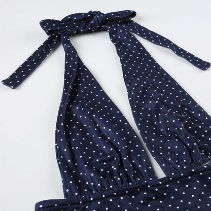 Dotted skirt and tank top set