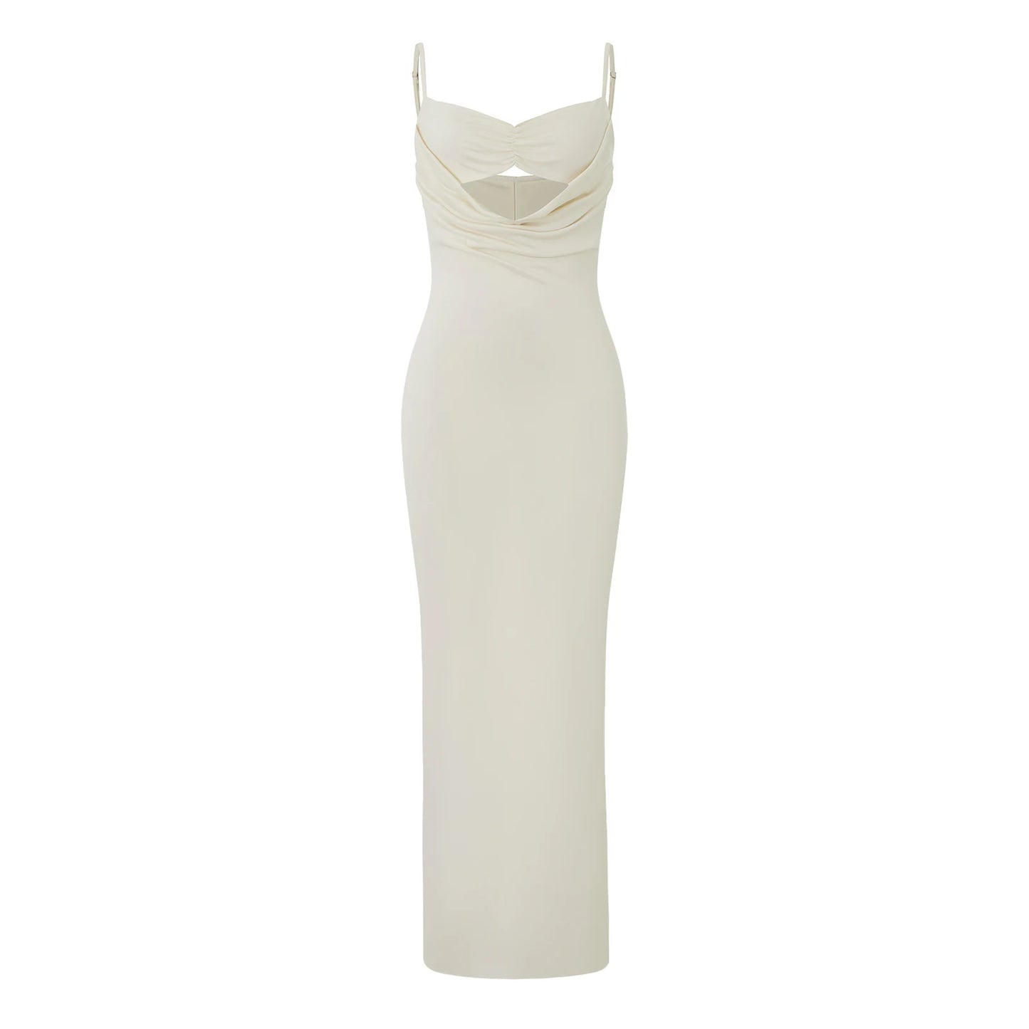Sexy dress with an opening under the neckline