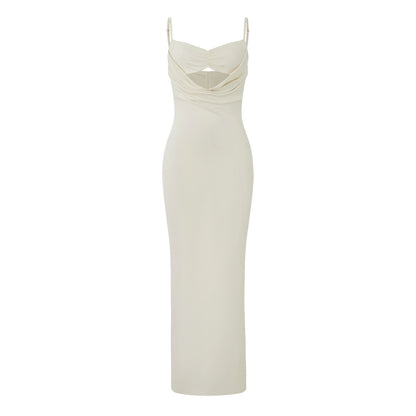 Sexy dress with an opening under the neckline