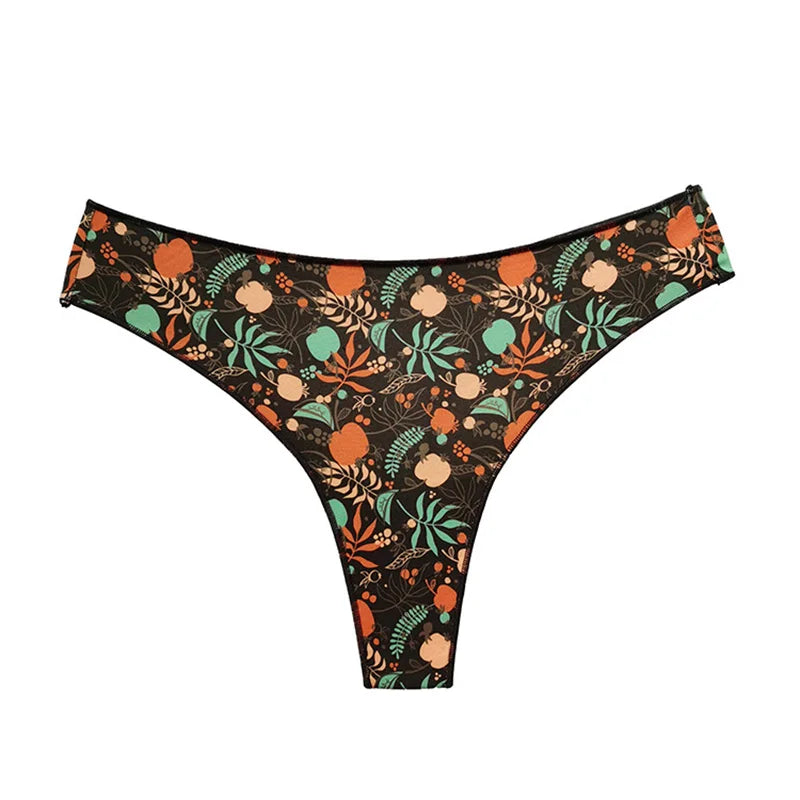 Seamless thong with a variety of illustrations