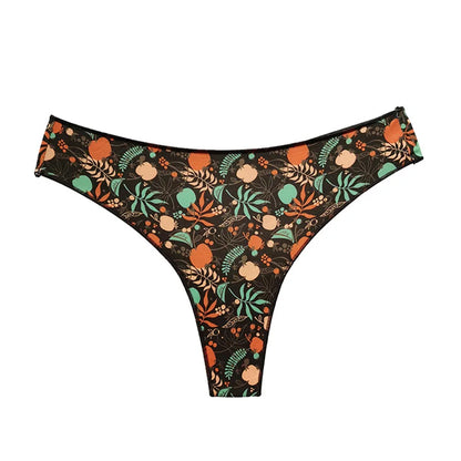 Seamless thong with a variety of illustrations