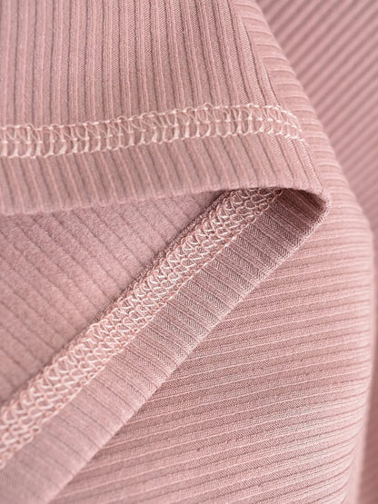Half-open button-down shirt