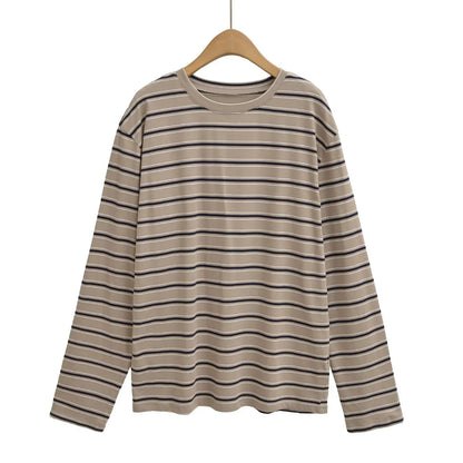 חולצת פסים ארוכה אוברסייז