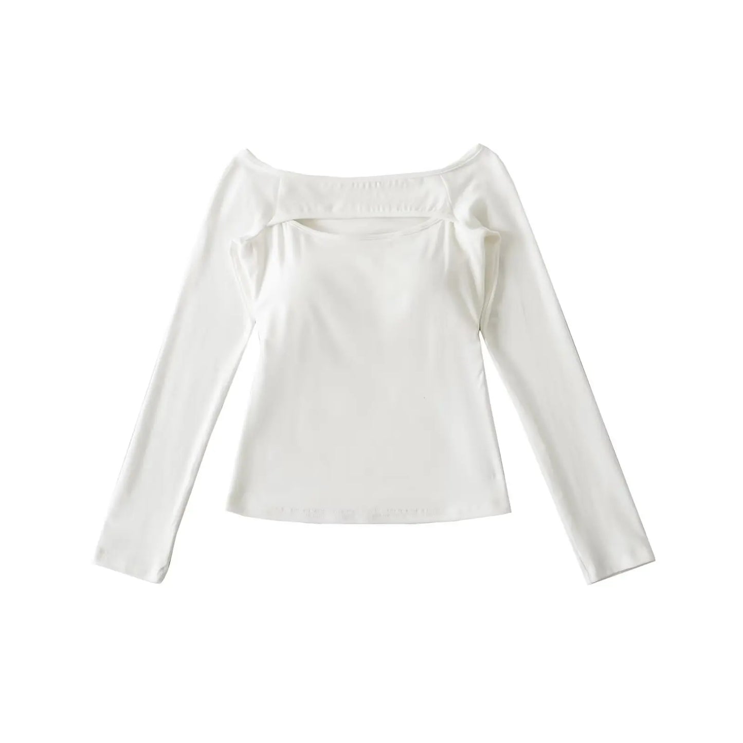 A long shirt with an opening at the neckline and a built-in bra