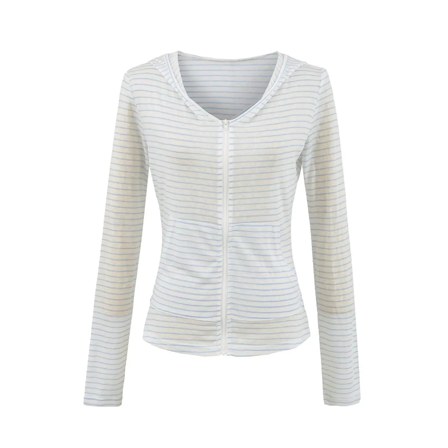 Delicate soft striped sweatshirt