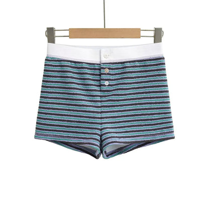 Short striped buttons
