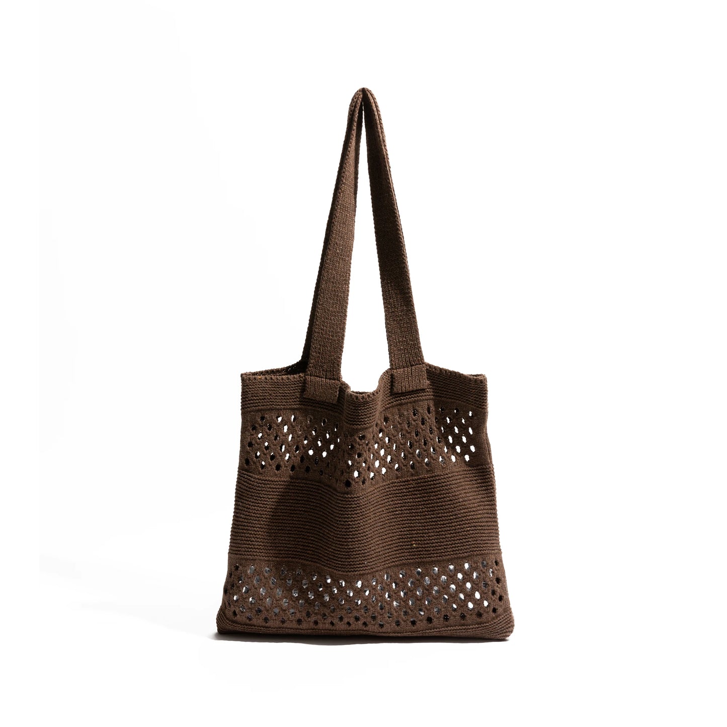 Floral half mesh bag