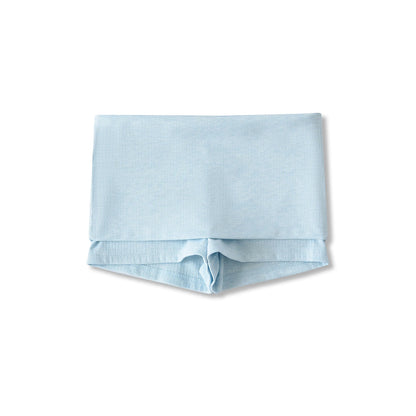 Shorts with folded rubber