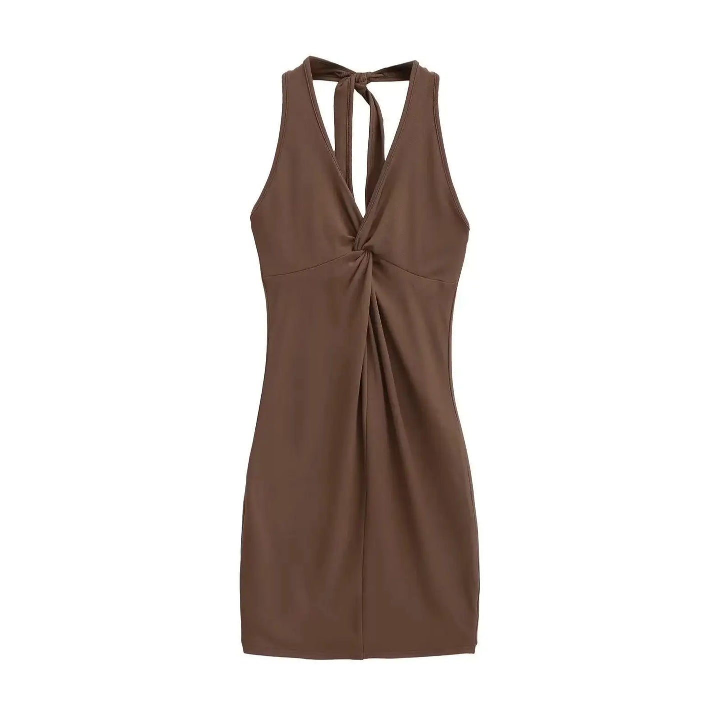 A dress with a twist in the chest