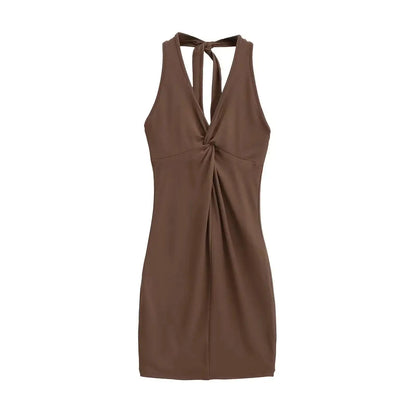 A dress with a twist in the chest