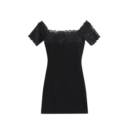 Lace strapless dress