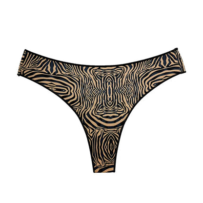 Seamless thong with a variety of illustrations