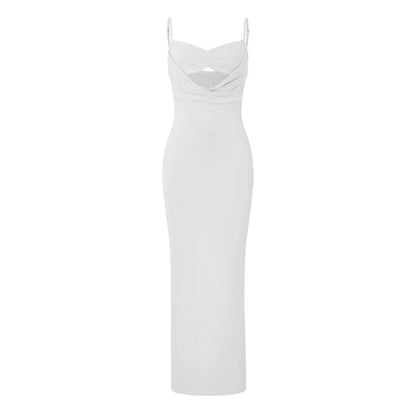 Sexy dress with an opening under the neckline