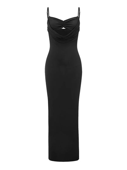 Sexy dress with an opening under the neckline