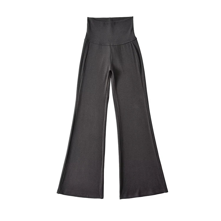 High rise flared pants