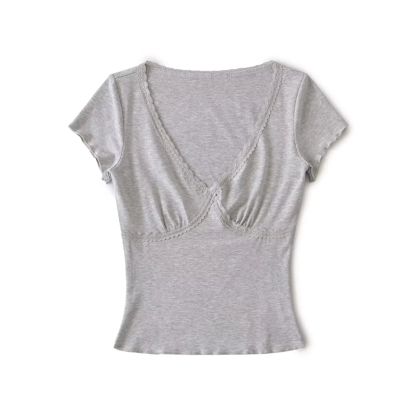 Lace triangle shirt