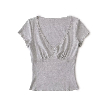 Lace triangle shirt