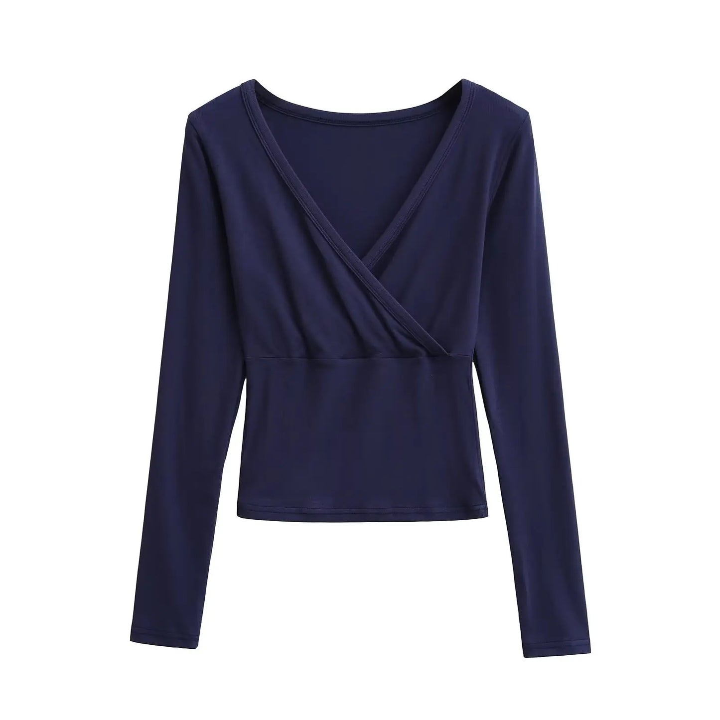Long wrap shirt