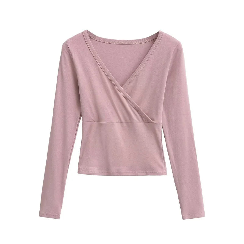 Long wrap shirt