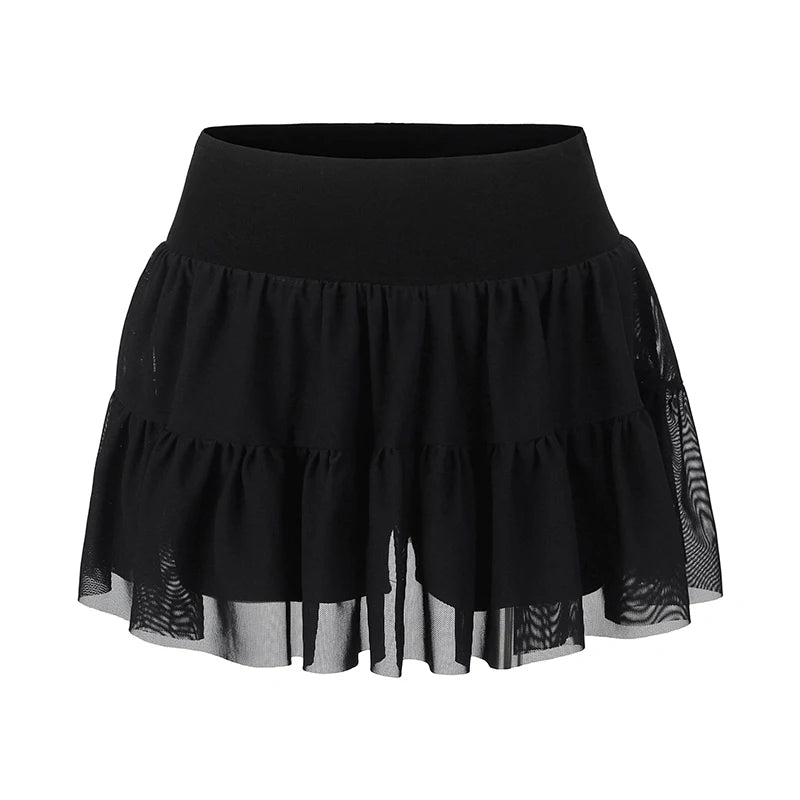 Skirt with mesh layers