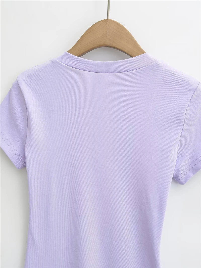 Basic round neckline dress