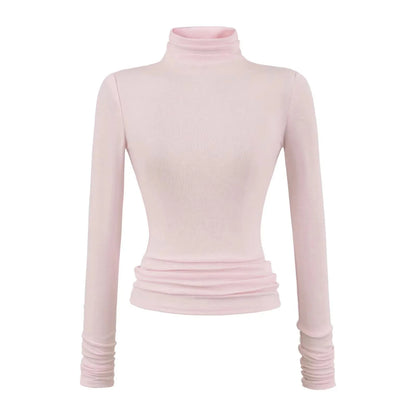 חולצה ארוכה רכה עם צווארון