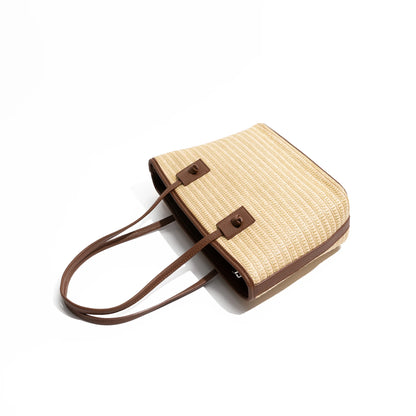 Straw tote bag