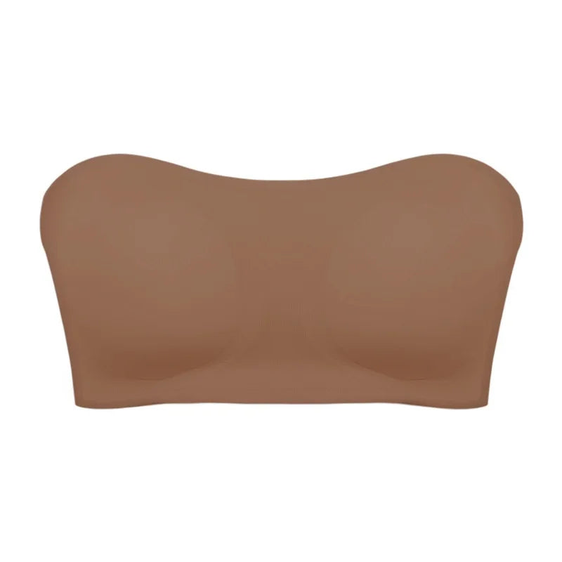 Seamless strapless bra