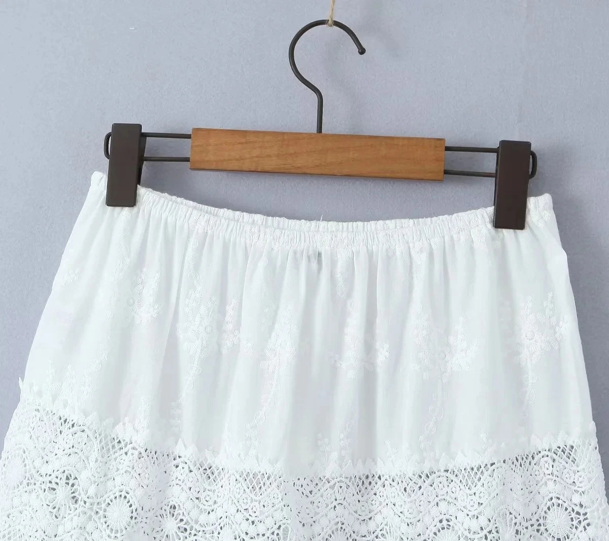 Aesthetic long lace skirt