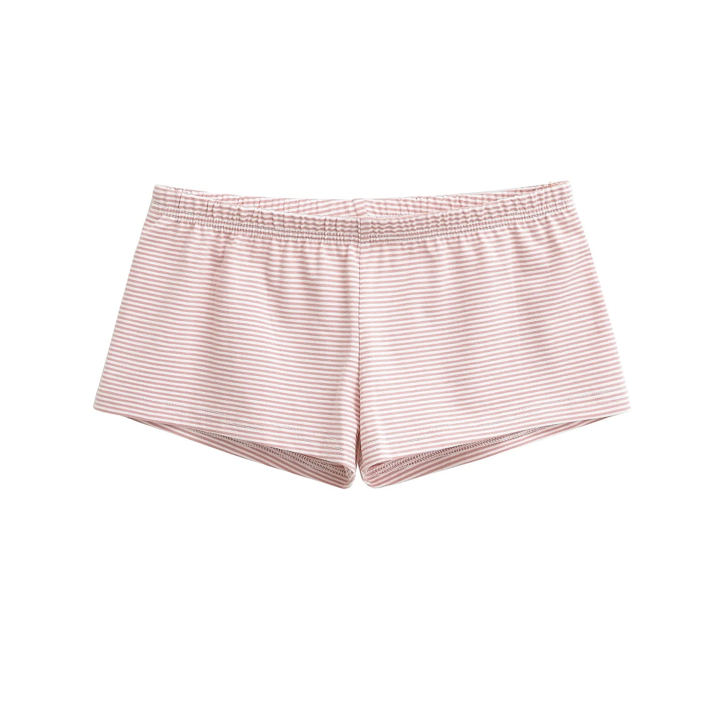 Low cut striped shorts