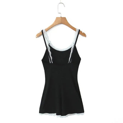 Overall with lace decorations