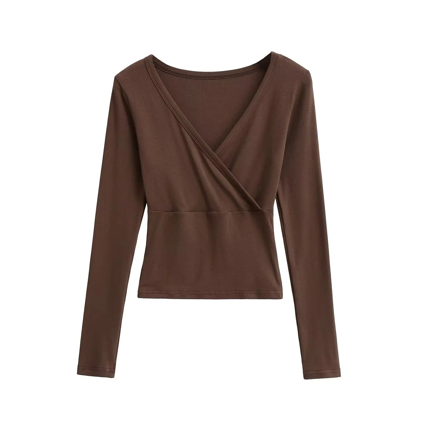 Long wrap shirt