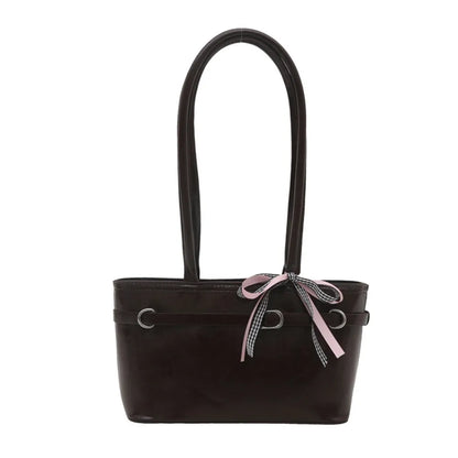 Tote bag with ribbon decoration