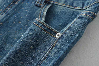Shiny short jeans