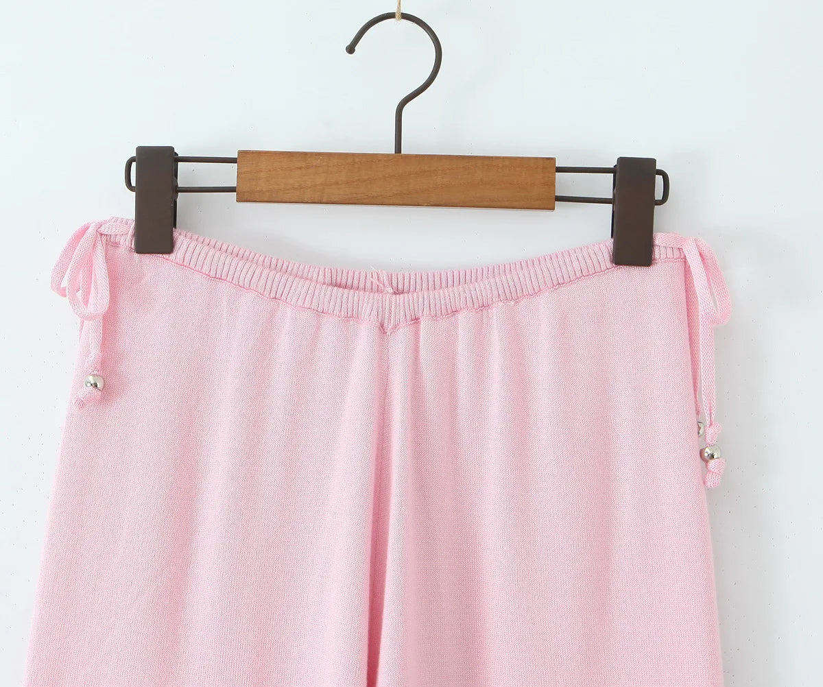 מכנסיים אסתטיים עם חרוזים