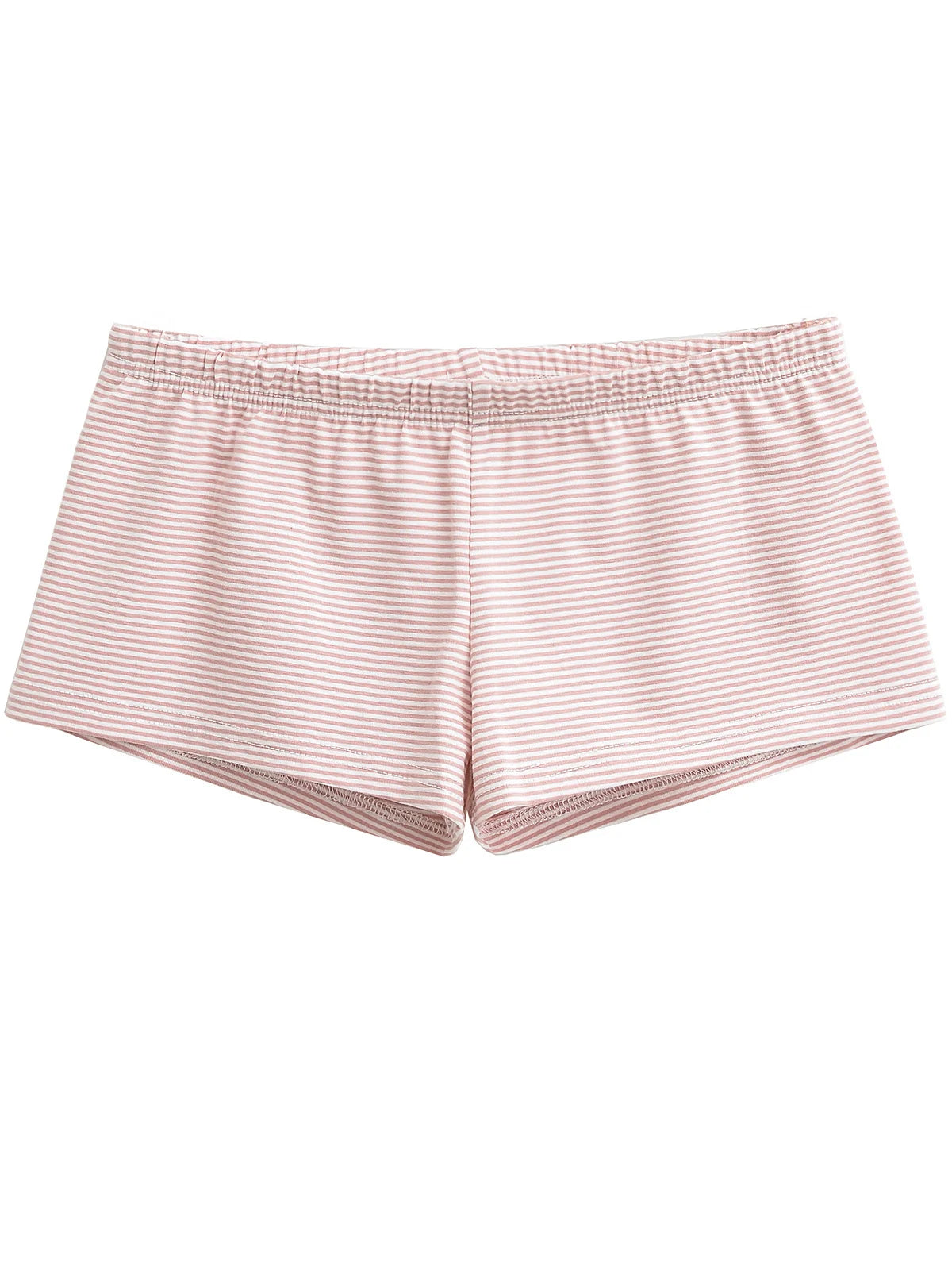 Low cut striped shorts